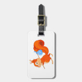 Eekhoorn die Bagagelabels uit huis laat (Voorkant verticaal)