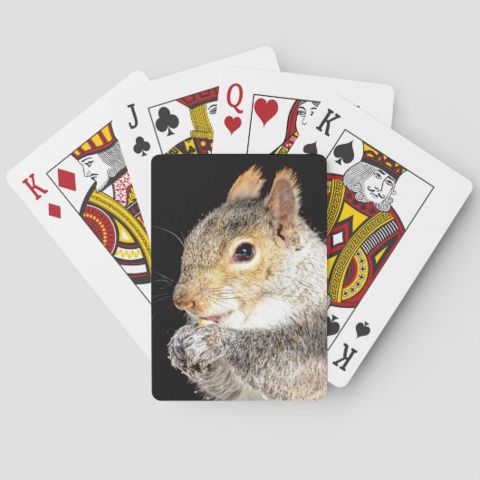 Eekhoorn die een noot eet pokerkaarten (Achterkant)