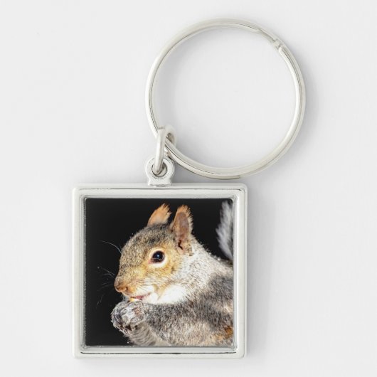 Eekhoorn die een noot eet sleutelhanger (Voorkant)