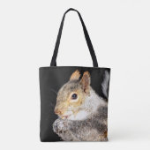 Eekhoorn die een noot eet tote bag (Achterkant)