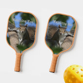Eekhoorn die je van een boom volgt pickleball paddle
