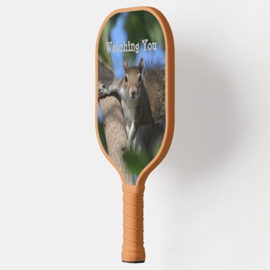 Eekhoorn die je van een boom volgt pickleball paddle (Links)