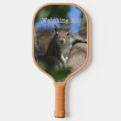 Eekhoorn die je van een boom volgt pickleball paddle (Achterkant)