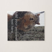 Eekhoorn die naar je puzzel kijkt (Horizontaal)