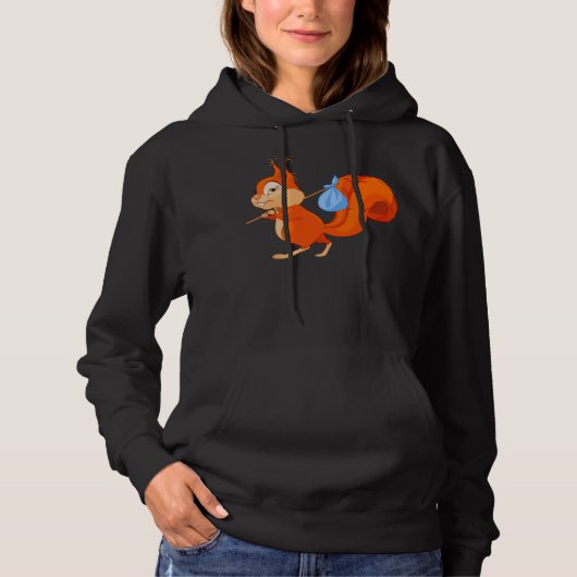 Eekhoorn die thuisvrouwen achterlaat hoodie (Voorkant)
