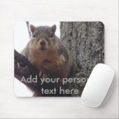 Eekhoorn die uw muispad bekijkt muismat (Met muis)