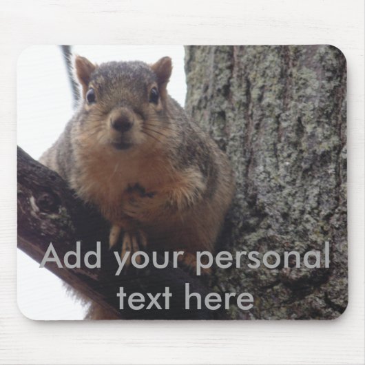 Eekhoorn die uw muispad bekijkt muismat (Voorkant)