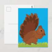 Eekhoorn Dier Briefkaart (Voorkant / Achterkant)