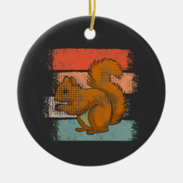 Eekhoorn Dier Retro Keramisch Ornament
