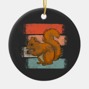 Eekhoorn Dier Retro Keramisch Ornament