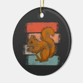 Eekhoorn Dier Retro Keramisch Ornament (Links)