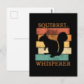 Eekhoorn Dierenbos Retro Briefkaart (Voorkant / Achterkant)