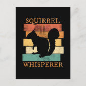 Eekhoorn Dierenbos Retro Briefkaart (Voorkant)