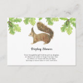 Eekhoorn - display douche informatiekaartje (Voorkant)