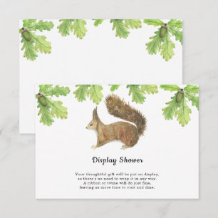 Eekhoorn - display douche informatiekaartje