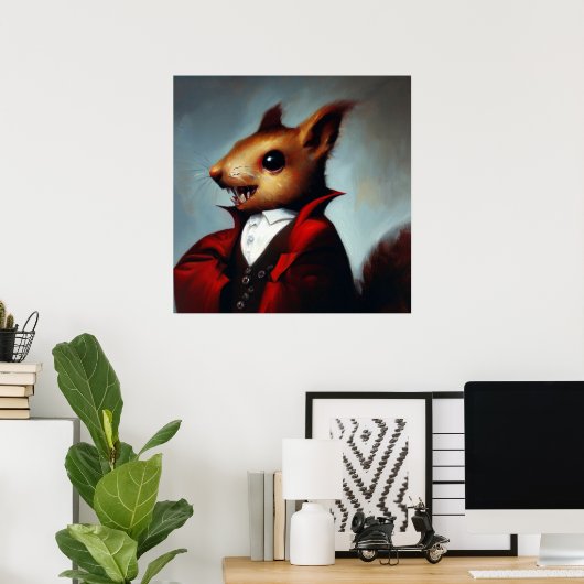Eekhoorn Dracula Poster (Thuiskantoor)