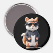 Eekhoorn Dragen Hoodie Funny Cool Animal Vector Magneet (Voorkant / Achterkant)