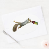 Eekhoorn Drink Bier Sticker (Envelop)