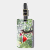 Eekhoorn Drink een cocktail bij Happy Hour Bagagelabel (Voorkant verticaal)