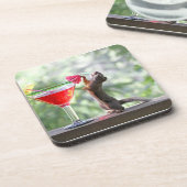 Eekhoorn Drink een cocktail bij Happy Hour Bier Onderzetter (Linkerzijde)