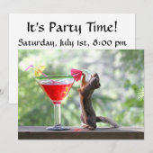 Eekhoorn Drink een cocktail bij Happy Hour Kaart (Voorkant / Achterkant)