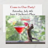 Eekhoorn Drink een cocktail bij Happy Hour Kaart (Voorkant / Achterkant)