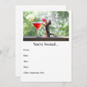 Eekhoorn Drink een cocktail bij Happy Hour Kaart (Voorkant / Achterkant)