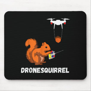 Eekhoorn Drone Piloot Quadcopter Operators Ontwerp Muismat