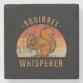 Eekhoorn - Eekhoorn Whisperer Stenen Onderzetter (Voorkant)