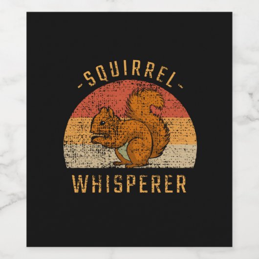 Eekhoorn - Eekhoorn Whisperer Wijn Etiket (Enkel label)