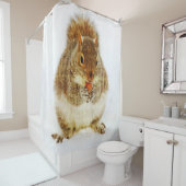 Eekhoorn Een eikel Douchegordijn (In situ)