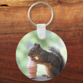 Eekhoorn Een ijsklok eten Sleutelhanger (Voorkant)