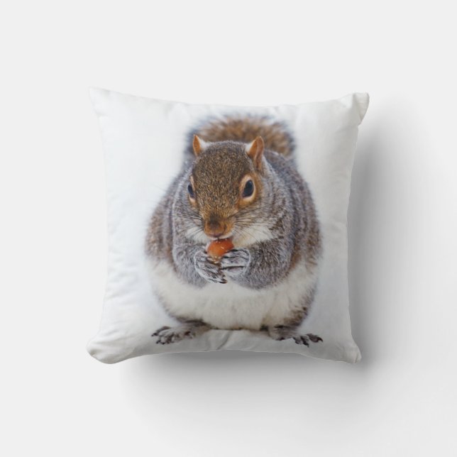 Eekhoorn Een notendoekje eten Kussen (Voorkant)