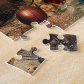  Eekhoorn en Eikels in Herfst 16x20 Legpuzzel (Zijkant)