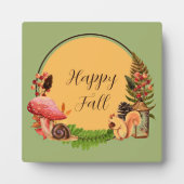 Eekhoorn en natuur met aanpasbare tekst fotoplaat (Voorkant)