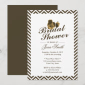 Eekhoorn en Nut Chevron Stripes Vrijgezellenfeest Kaart (Voorkant / Achterkant)