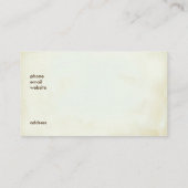 Eekhoorn en pompoenen Rustic Wreath Visitekaartje (Achterkant)