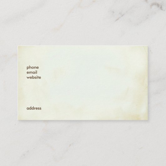 Eekhoorn en pompoenen Rustic Wreath Visitekaartje (Achterkant)