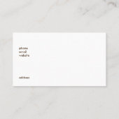 Eekhoorn en pompoenen Rustic Wreath Visitekaartje (Achterkant)