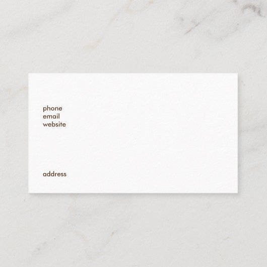 Eekhoorn en pompoenen Rustic Wreath Visitekaartje (Achterkant)