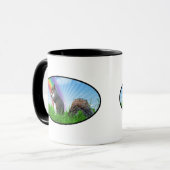 Eekhoorn en regenboog mok (Voorkant links)
