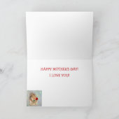 Eekhoorn en Roos Moederdag Feestdagen Kaart (Binnen)