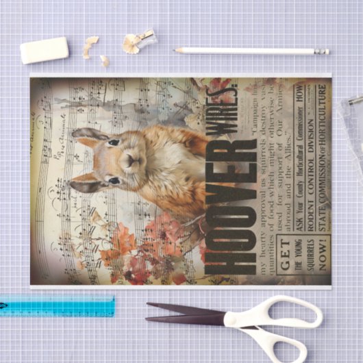  Eekhoorn Ephemera Decoupage Tissuepapier (Craft)