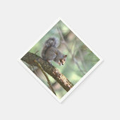 Eekhoorn eten lunch papier servet (Hoek)