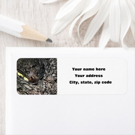 eekhoorn etiket (Insitu)