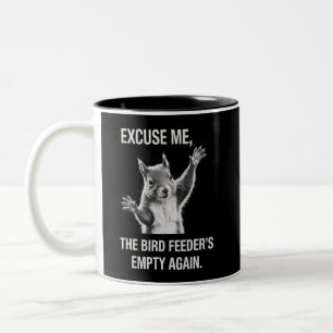 Eekhoorn Excuses, Vogelveiler is weer leeg  Tweekleurige Koffiemok
