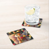 Eekhoorn Fairy Christmas Paper Onderzetters (Insitu)