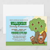 Eekhoorn Familie reünie Kaart (Voorkant / Achterkant)