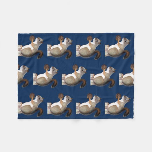 eekhoorn fleece deken (Voorkant (Horizontaal))