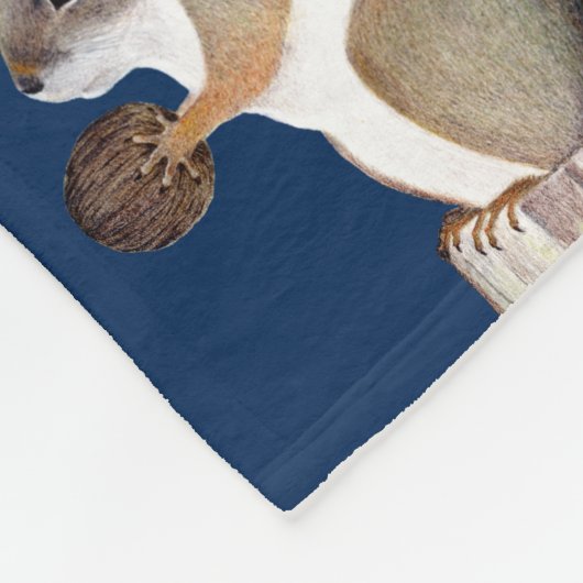 eekhoorn fleece deken (Hoek)